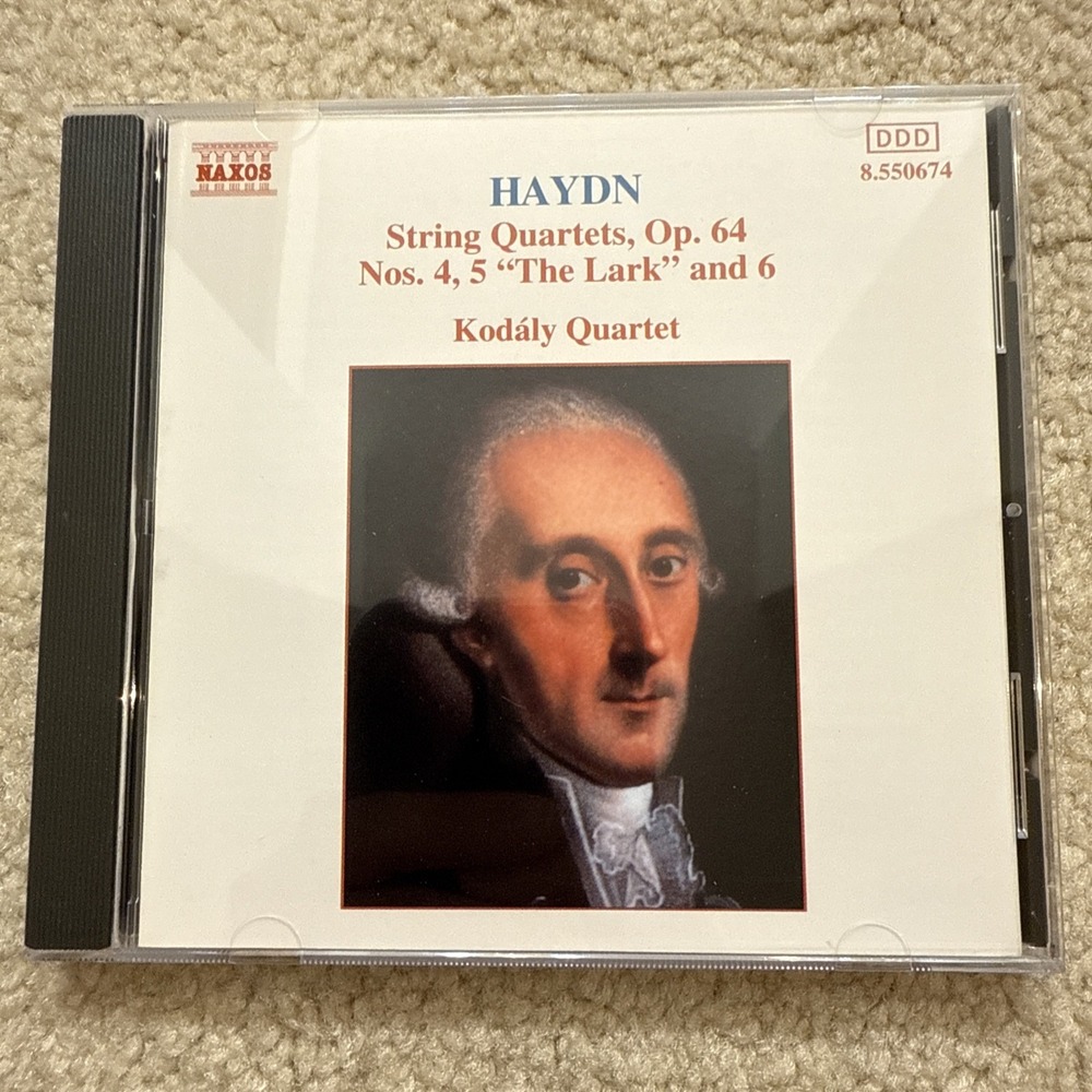 Haydn String Quartets Op 64 Nos 4-6 The Lark Kodaly Quartet CD Naxos 1994